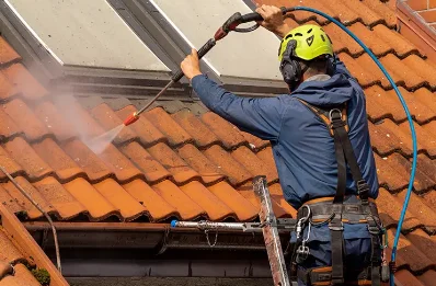 Démoussage et hydrofuge de toiture à Entrelacs